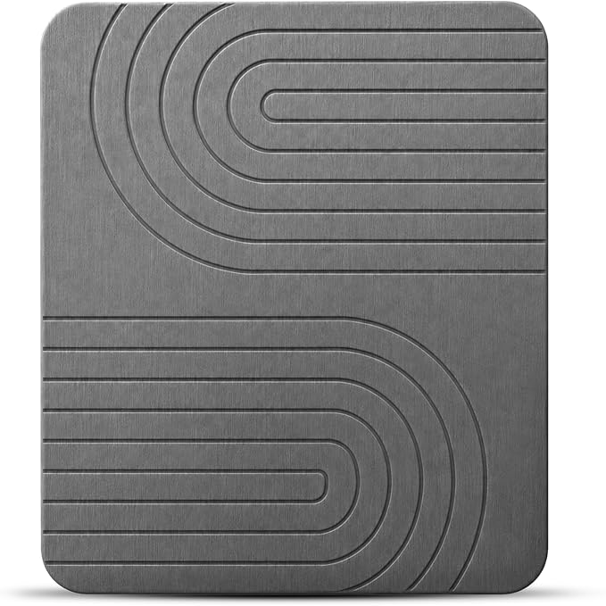Stone Dish Drying Mat for Kitchen Counter – Diatomaceous Earth Drying Mat | by Unknown