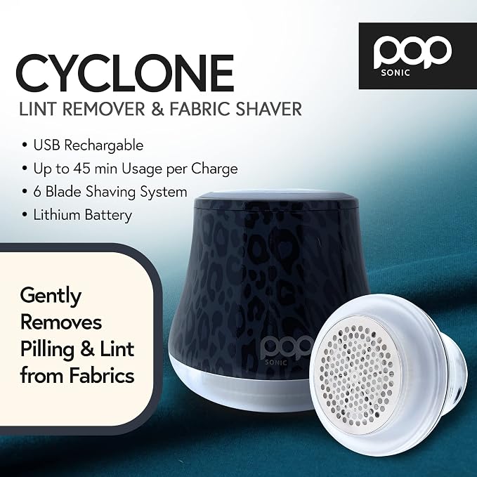 Fabric Shaver, Lint Remover Electric – Rechargeable, 6 Blade System, Fabric - Image 2