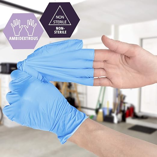 MED PRIDE Nitrile/Vinyl Blend Exam Gloves, Powder-Free, 1000-Count - Image 3