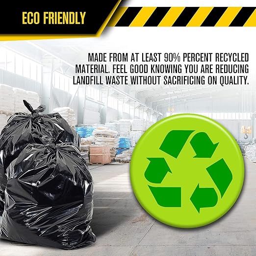 Ultrasac Heavy Duty 45 Gallon Trash Bags Huge 50 Count/w Ties) - Image 4