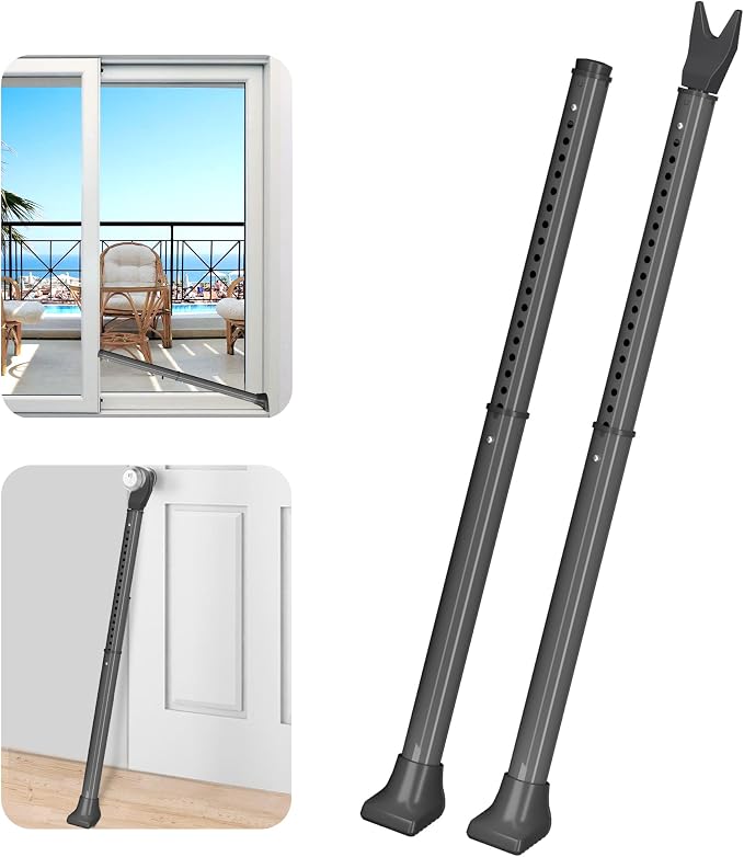 AceMining 2 Pack Door Security Bar, Patio Door Lock, 20-50 in | Sliding Glass by AceMining