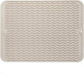 MicoYang Silicone Dish Drying Mat — Quick-Dry Ridges Counter & Sink Pad by MicoYang