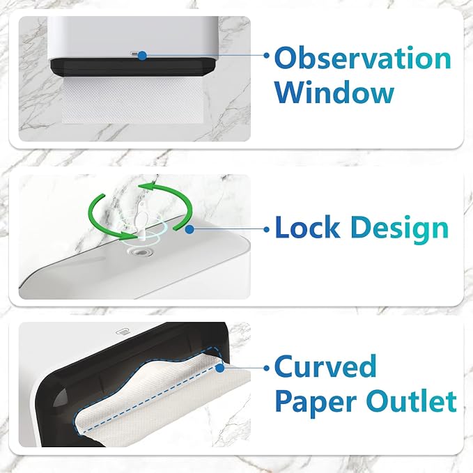 Paper Towel Dispenser Wall Mount: Adhesive Paper Towel Holder - Image 4