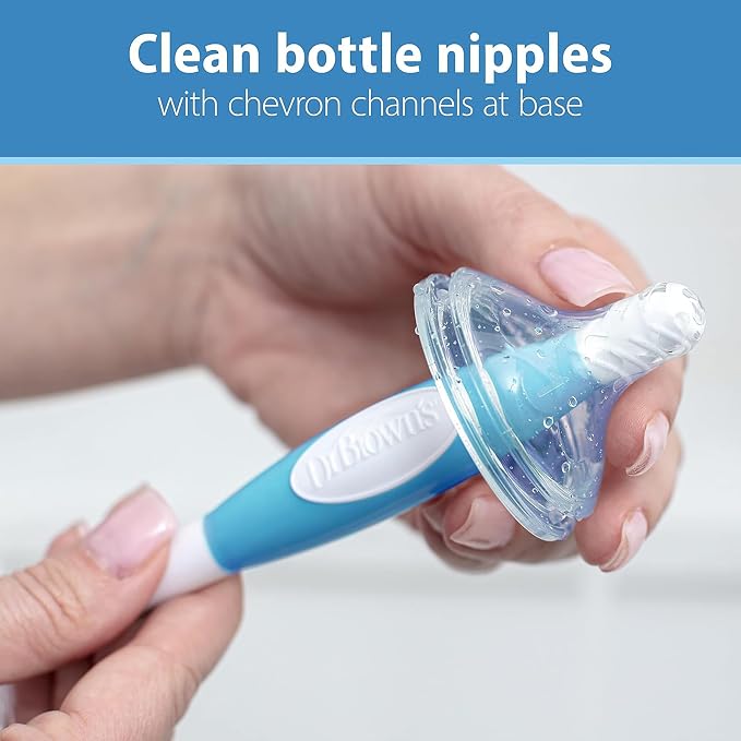 Dr. Brown's Reusable Sponge Baby Bottle Cleaning Brush Set - Image 2