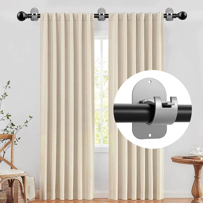 No Drill Curtain Rod Holder Hangers - Image 3