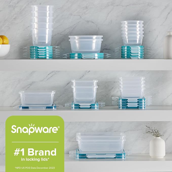Snapware Plastic Total Solution Large Food Storage Containers Set | Meal prep - Image 7