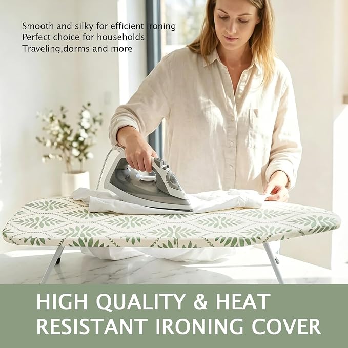 SheeChung 12.5"x32" Small Ironing Board Cover and Pad, Mini Iron Board Cover - Image 5