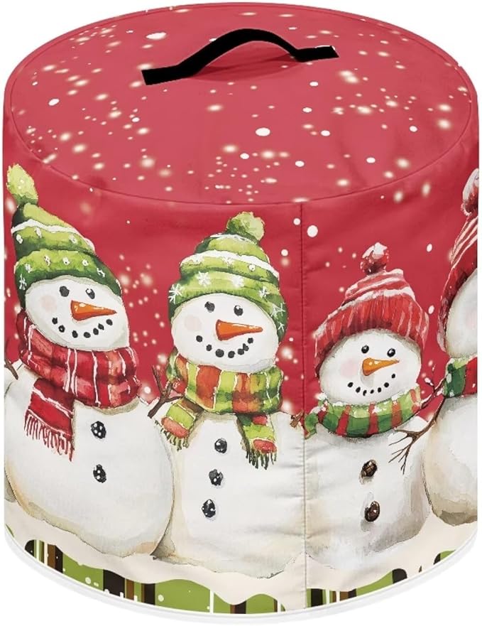 Snowman Kitchen Aid Rice Cooker Protective Cover Sun Air Fryer Cover Lightweight Kitchen Assistant Rice Cooker Dust Cover with Top Handle Decorations Kitchen Utensils M