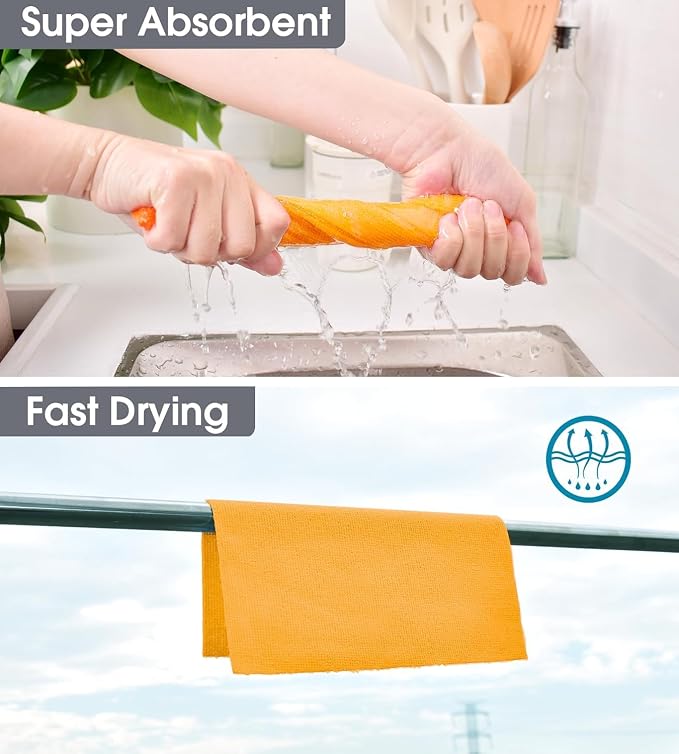 KitchLife Microfiber Cleaning Cloth Roll, 100 Pack - Image 5