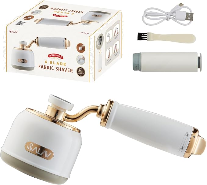 SALAV® Retro Edition Rechargeable Fabric Shaver and Lint Roller - Image 2