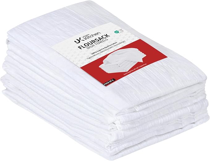 Utopia Kitchen White Flour Sack Towels 100% Cotton | Tea Towels by UTOPIAKITCHEN