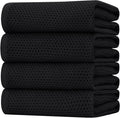 Homaxy 100% Cotton Oversized Waffle Weave Kitchen Towels 4-Pack, Ultra Soft by Homaxy