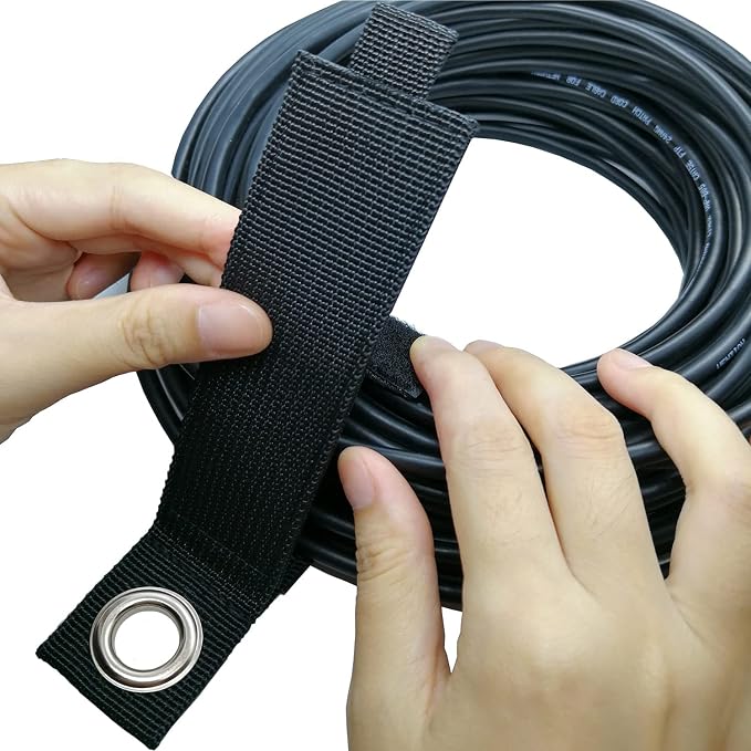 ZTSXLLIM Extension Cord Organizer, Heavy Duty Storage Straps 10 Pack | Assorted - Image 7