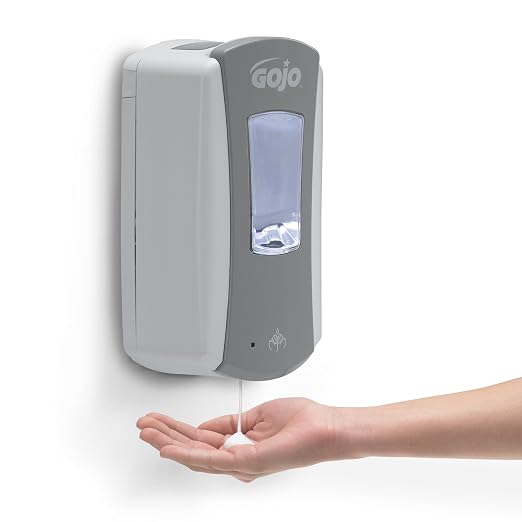 GOJO LTX-12 Touch-Free Foam Soap Dispenser Gray/White 1200mL 1ct - Image 3