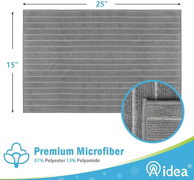 AIDEA Microfiber Kitchen Towels-8Pack, Microfiber Dish Towels, Soft Absorbent - Image 2