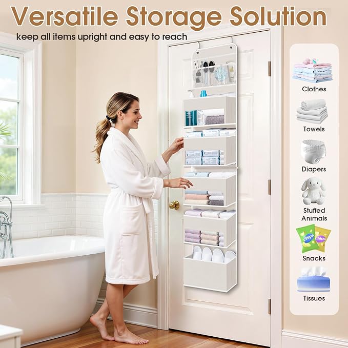 Over The Door Organizer Storage behind Door Hanging Organizer - Image 8
