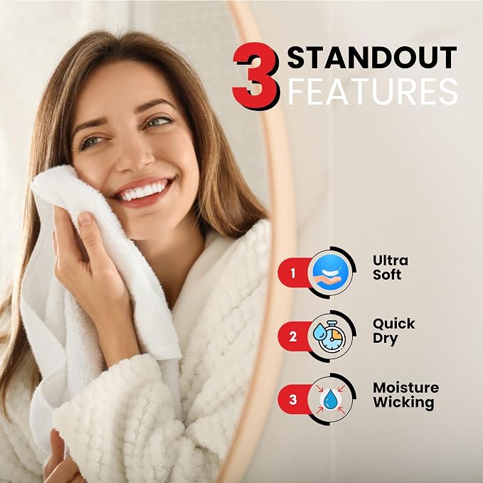 Infinitee Xclusives 100% Cotton Hand Towels - Image 4