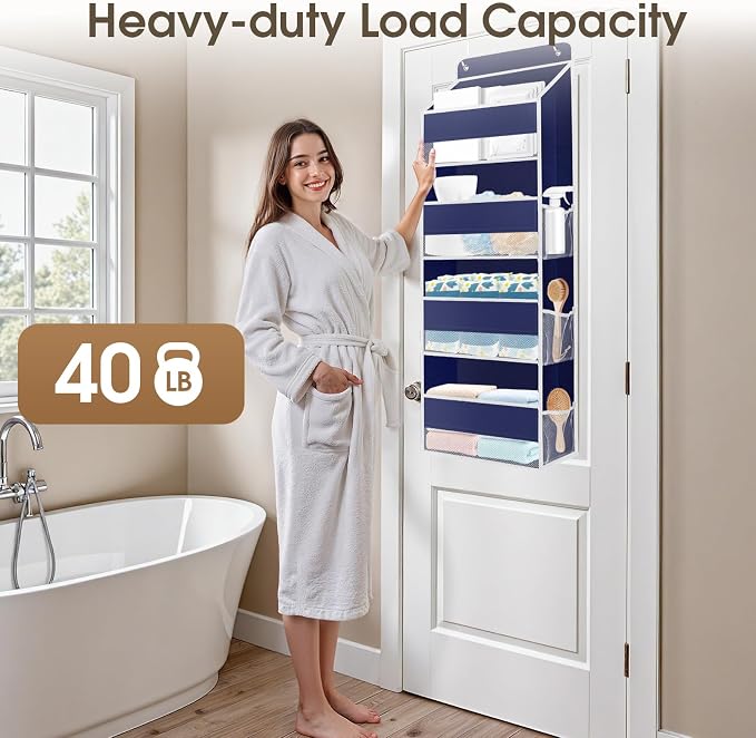 2 Pcs Over The Door Organizer Large Capacity Hanging Storage Room Organizer - Image 5