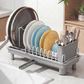 Small Dish Drying Rack with Drainboard, Compact by Nfnoyp