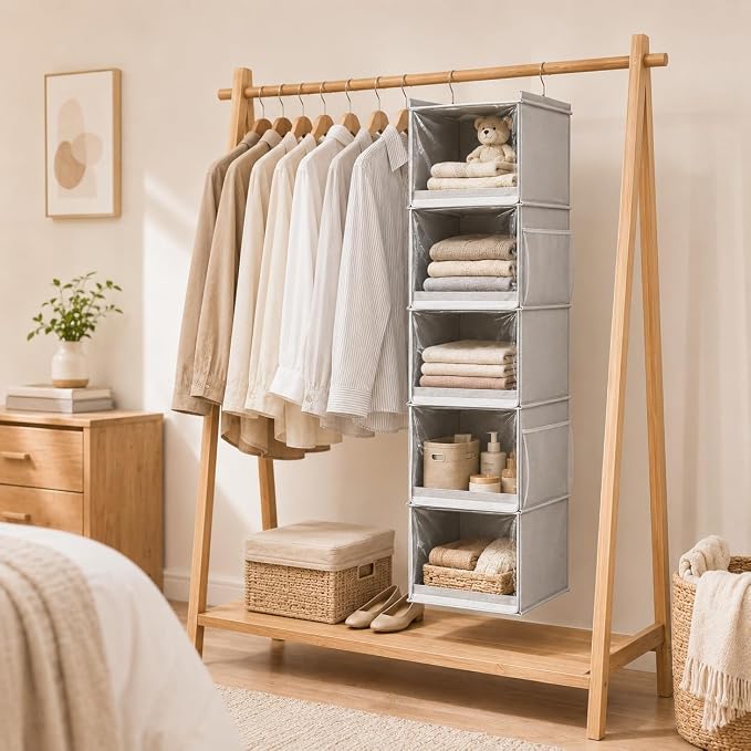 5-Shelf Hanging Closet Organizer - Image 2