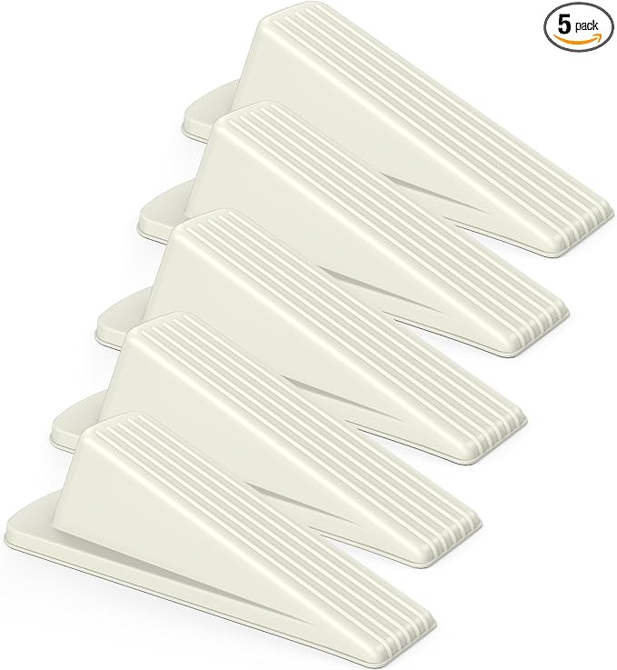 Crosize 5 Pack Door Stoppers for Bottom of Door, Rubber Door Stops | Premium by Crosize