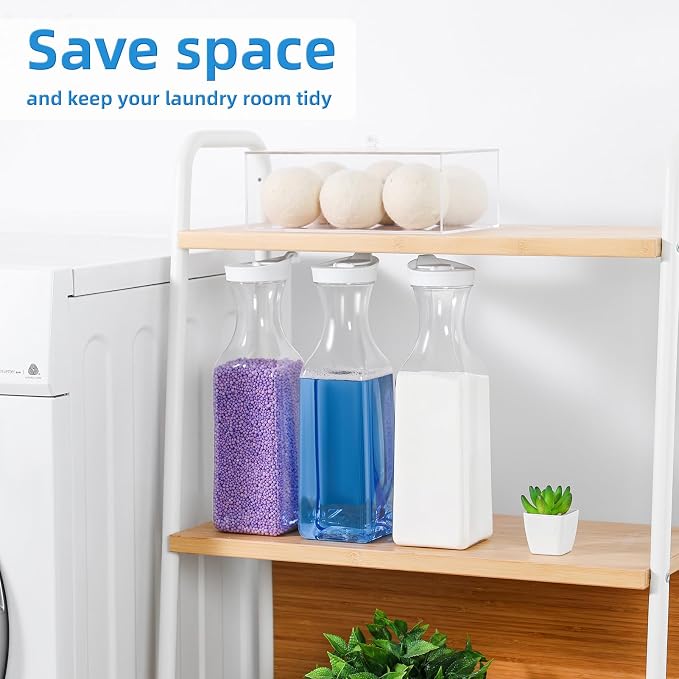 54oz Laundry Detergent Dispenser, Liquid Container, 3 Pack White - Image 6