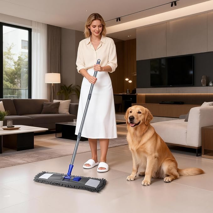 Microfiber Mop for Floor Cleaning, Flat Dust Mop for Home and Kitchen - Image 8