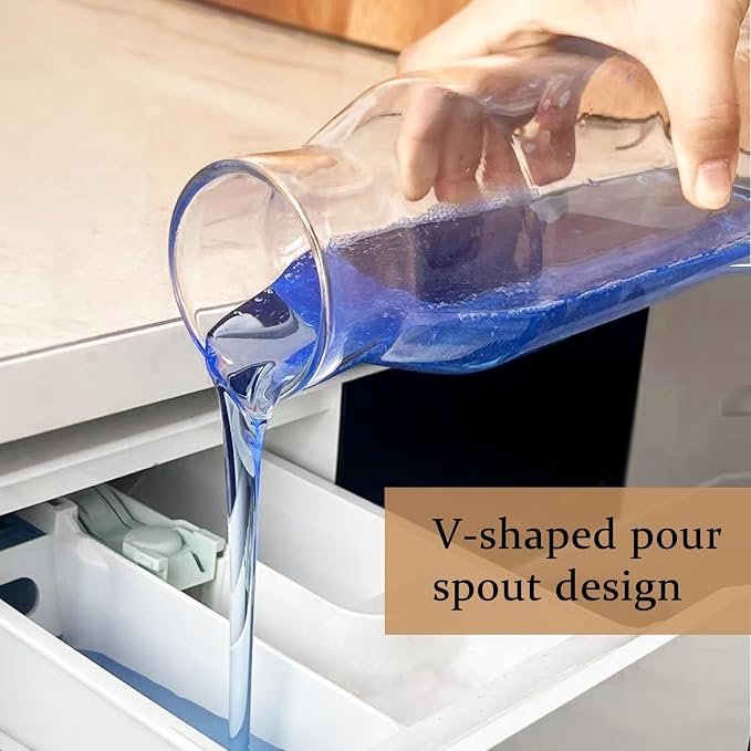 Powder Laundry Detergent Container, Glass Laundry Room Organization Jars - Image 7