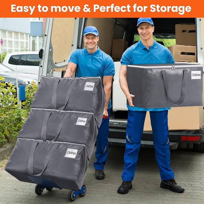 BlissTotes Large Moving Bags, Storage Bags, 93L-8 Pack | Moving Bags - Image 5