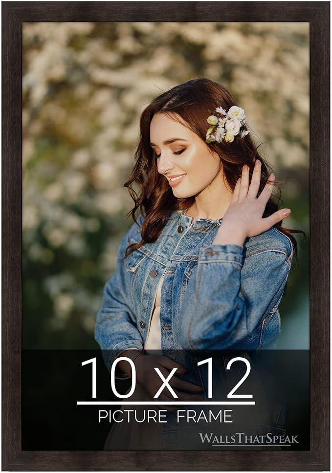 wallsthatspeak 10x12 Espresso Brown Picture Frame for Puzzles Posters Photos or Artwork