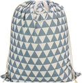 Canvas Laundry Bag 33"Wx 35"H, Heavy Duty Hamper Liner, XL Gray Triangle by CALACH