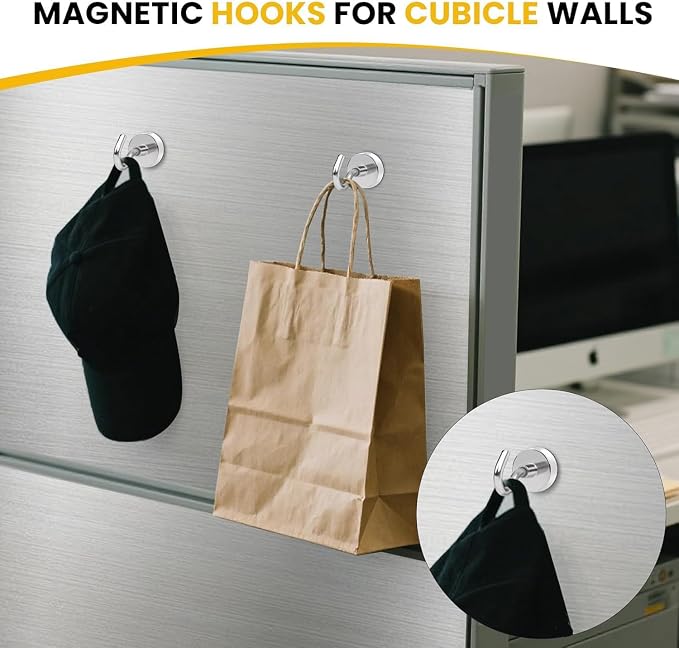 DIYMAG Magnetic Hooks, Strong Magents 4 Pack 85lbs - Image 3