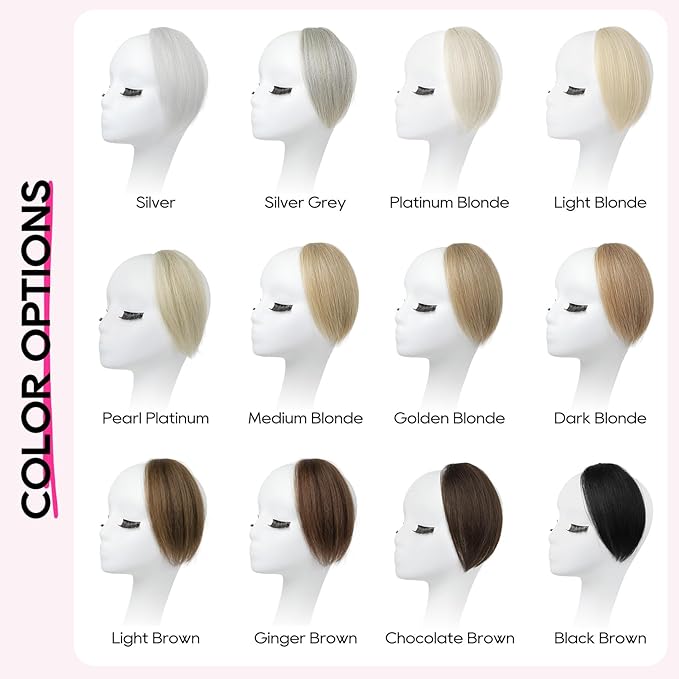 REECHO Clip in Hair Volumizer, Short Thick Clip in Hairpieces Adding Extra Hair Volume Extensions for Women with Thin Fine (Light Blonde, 8 Inch(Pack of 4))