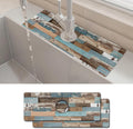 2PCS 15" X 5.5" Kitchen Sink Splash Guard Faucet Mat Wood Grain Super Absorbent by Unknown