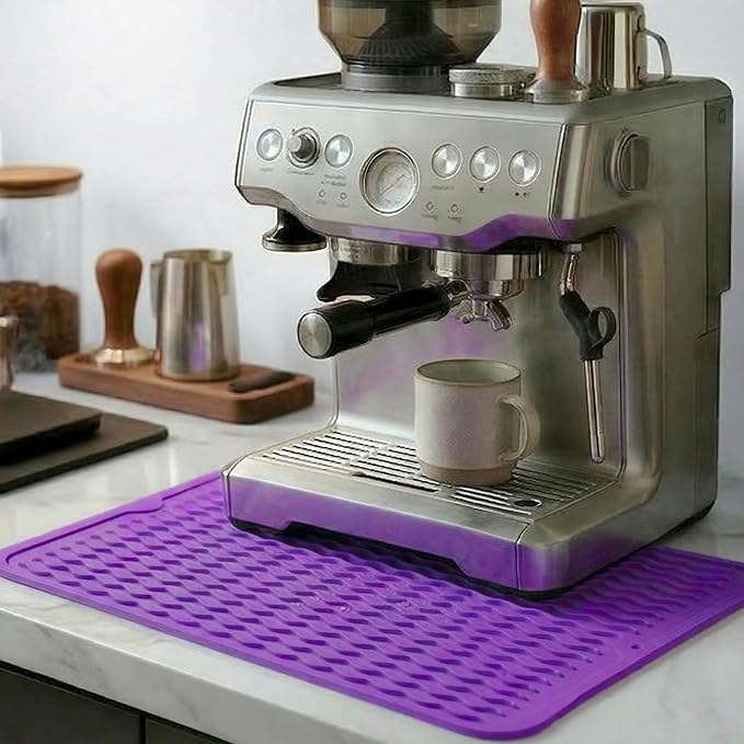 MicoYang Silicone Dish Drying Mat — Quick-Dry Ridges Counter & Sink Pad - Image 7