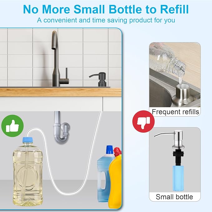 47 Inch Long Under Sink Soap Dispenser Extension Tube Kit - Image 2