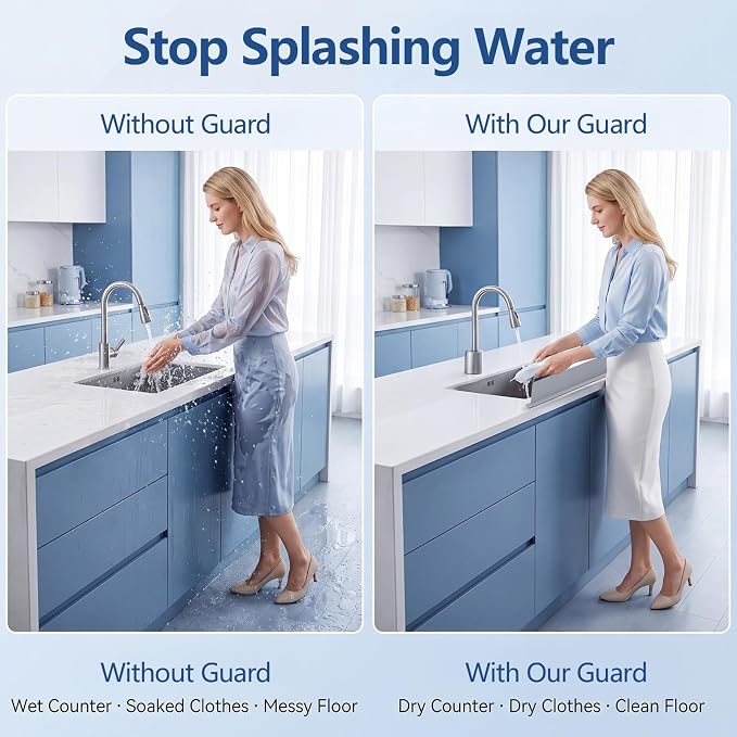 Silicone Water Splash Guard 20” 28" - Image 2