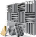 30 Pack Sound Proof Foam Panels for Walls, 12" x 12" x 2" Self-Adhesive Acoustic Panels, High-Density Soundproof Wall Panels for Studio Home and Ceilings (Gray)