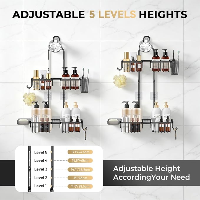 Adjustable Hanging Shower Caddy - Image 5