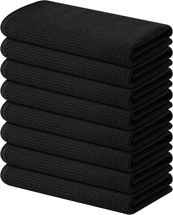 Homaxy 100% Cotton Waffle Weave Kitchen Towels, 8 Pack by Homaxy