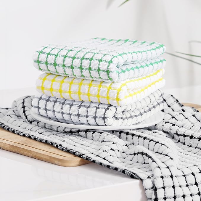Kitinjoy Cotton 12 Pack Terry Kitchen Towels - Image 7