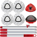 4 Pack Spin Mop Replacement Head Compatible by SuperAbound