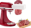 Meat Tenderizer for Kitchenaid, Meat Tenderize Attachment for Kitchenaid and Cuisinart Stand Mixer with Stainless Gears, White