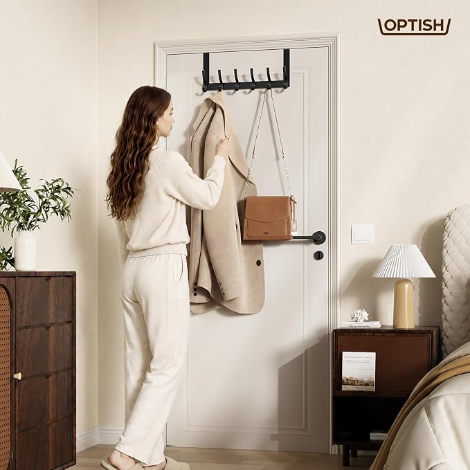 Optish Over The Door Hooks, Door Hanger Hooks - Image 7