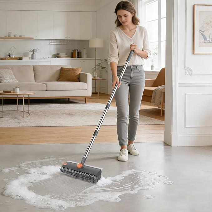 SetSail Floor Scrub Brush with 54in Adjustable Long Handle, Heavy Duty Floor - Image 6