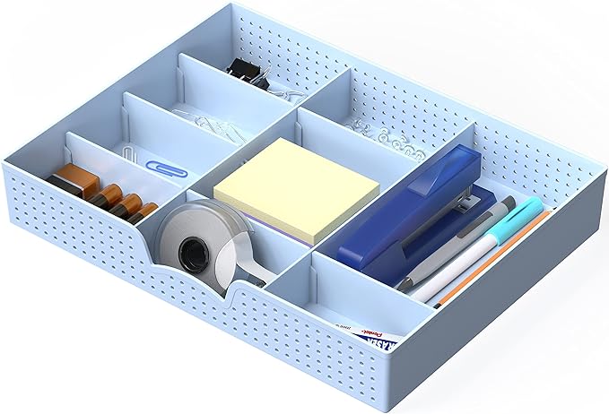 Simple Houseware Drawer Organizer Tray, 9 Adjustable Compartments, and Craft by SimpleHouseware