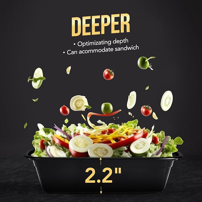 100-Piece 34 OZ Meal Prep Containers Reusable - Image 2
