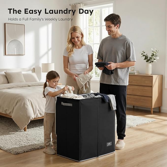 SOLEDI Double Laundry Hamper - Image 2