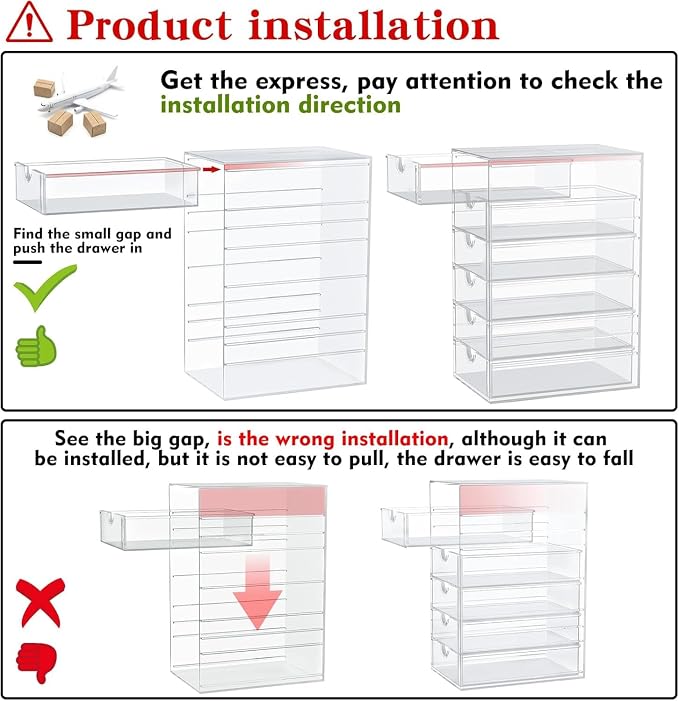 4-Pack Acrylic 16-Drawer Storage & Makeup Organizer - Image 8