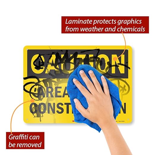 "Caution - Area Under Construction" Sign by SmartSign | 10" x 14" 3M Reflective Aluminum